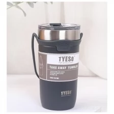 Термостакан для чая, кофе с крышкой и клапаном нержавейка 710 мл