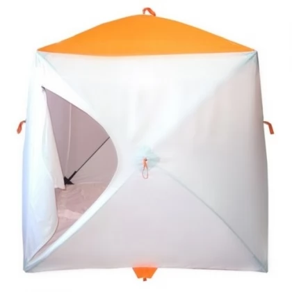 Палатка МrFisher 170, цвет белый/оранжевый, в упаковке, без чехла Пингвин 4526978 .